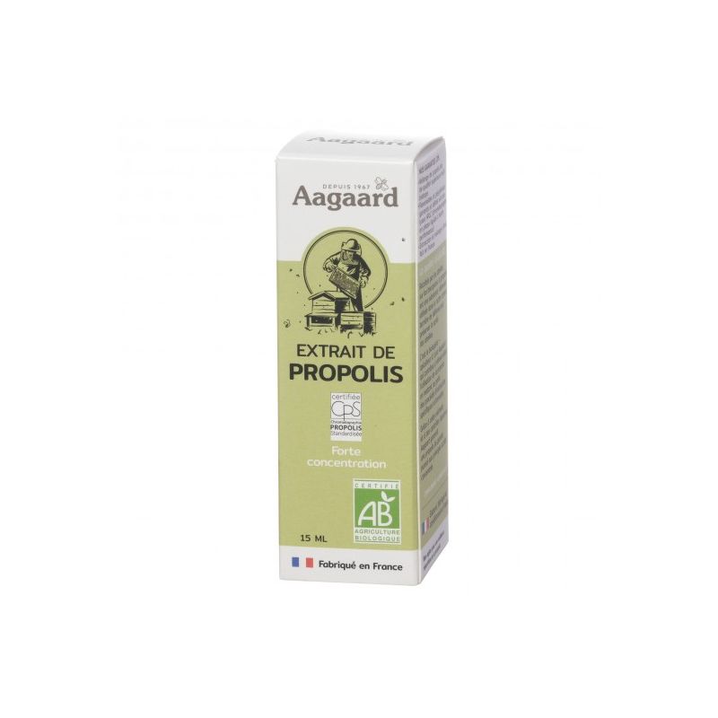 Extrait de Propolis 15ml - Aagaard Aagaard dans votre magasin bio en ligne Etiketbio.eu Extrait de Propolis 15ml - Aagaard Aagaard dans votre magasin bio en ligne Etiketbio.eu