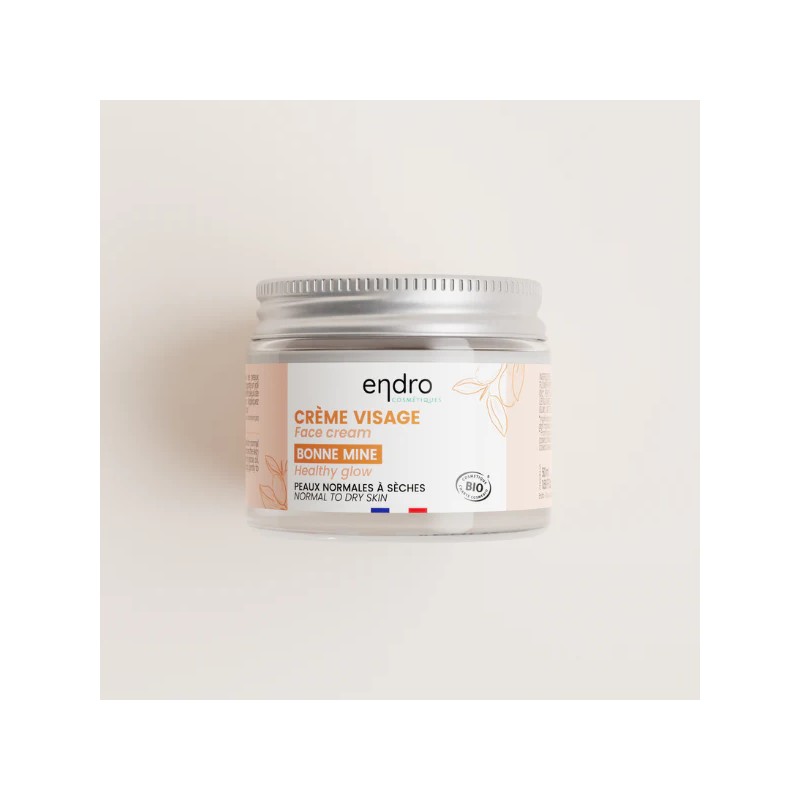 Crème visage bonne mine 50ml - Endro Endro Cosmétique  dans votre magasin bio en ligne Etiketbio.eu