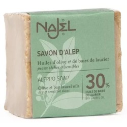 Savon d’Alep 30% laurier 170g - Najel NAJEL  dans votre magasin bio en ligne Etiketbio.eu