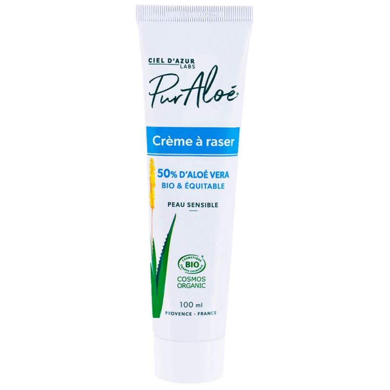 Crème à raser aloe vera 50% – Puraloe Puraloé dans votre magasin bio en ligne Etiketbio.eu Crème à raser aloe vera 50% – Puraloe Puraloé dans votre magasin bio en ligne Etiketbio.eu