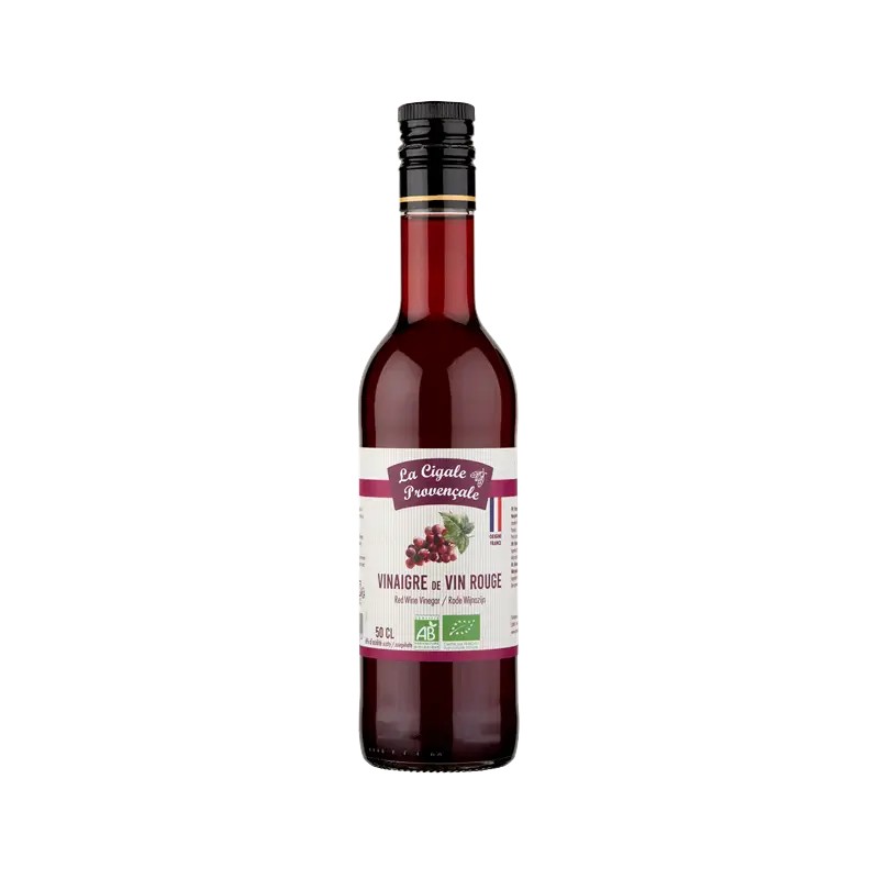 Vinaigre de vin rouge 6% bio – La Cigale La Cigale Provençale  dans votre magasin bio en ligne Etiketbio.eu