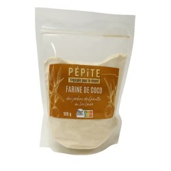Farine de coco Sri Lanka 500g - Pépite Pépite  dans votre magasin bio en ligne Etiketbio.eu