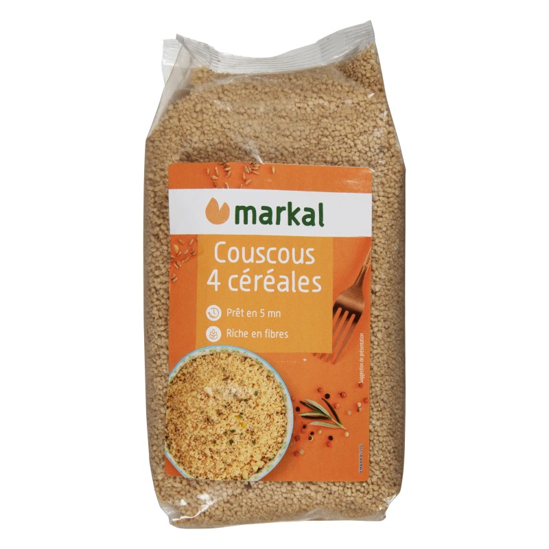 Couscous 4 céréales 500g - Markal Markal dans votre magasin bio en ligne Etiketbio.eu Couscous 4 céréales 500g - Markal Markal dans votre magasin bio en ligne Etiketbio.eu