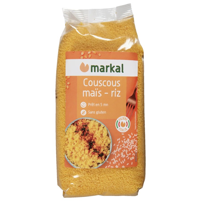 Couscous maïs riz 500g - Markal Markal dans votre magasin bio en ligne Etiketbio.eu Couscous maïs riz 500g - Markal Markal dans votre magasin bio en ligne Etiketbio.eu