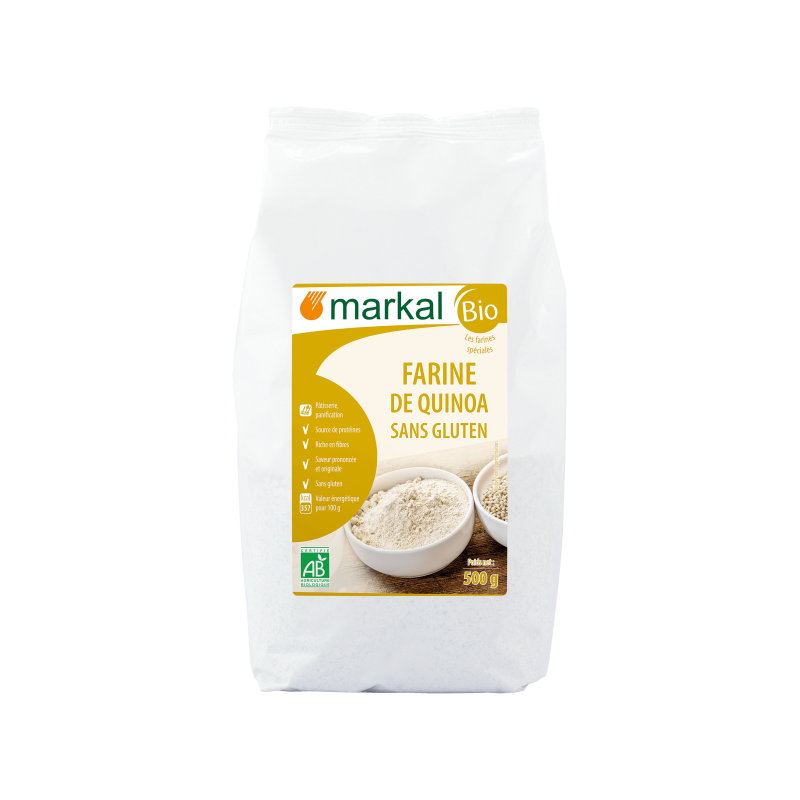 Farine de quinoa 500g - Markal  Markal  dans votre magasin bio en ligne Etiketbio.eu