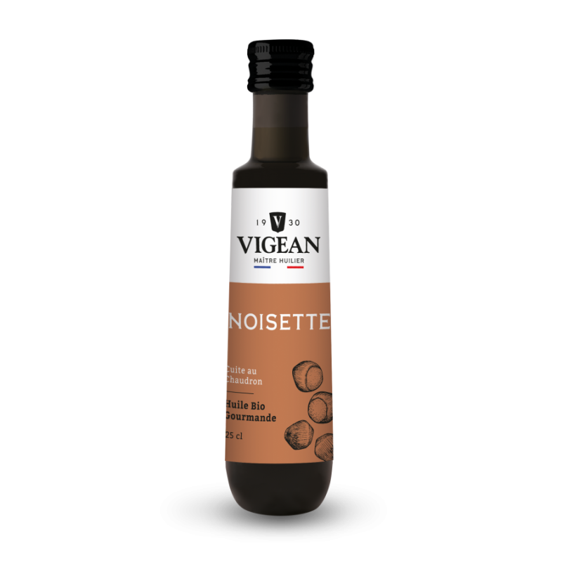 Huile de noisette bio gourmande 25cl - Vigean VIGEAN  dans votre magasin bio en ligne Etiketbio.eu