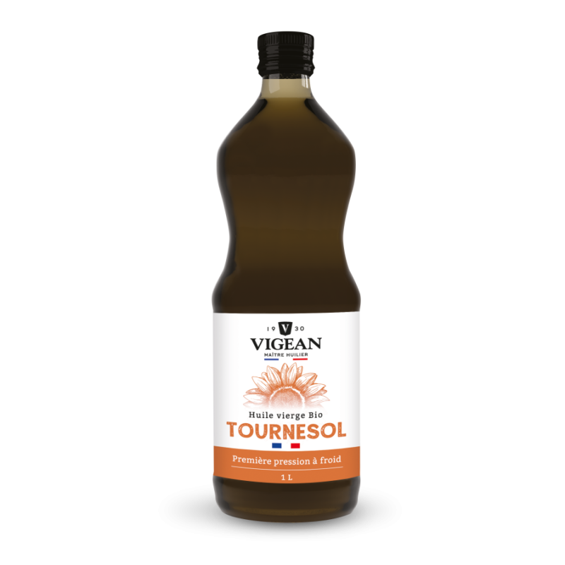 Huile tournesol vierge 1L - France VIGEAN  dans votre magasin bio en ligne Etiketbio.eu