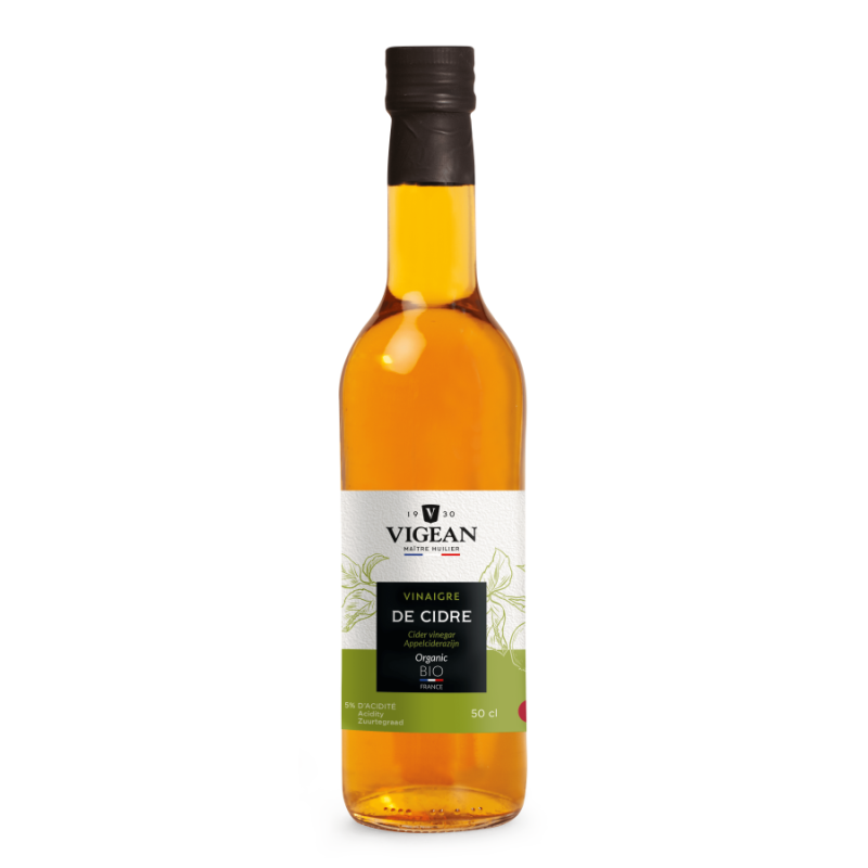 Vinaigre de cidre bio 50cl - Origine France - Vigean  VIGEAN  dans votre magasin bio en ligne Etiketbio.eu