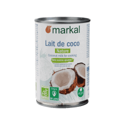 LAIT COCO (400ML) MARKAL Markal  dans votre magasin bio en ligne Etiketbio.eu