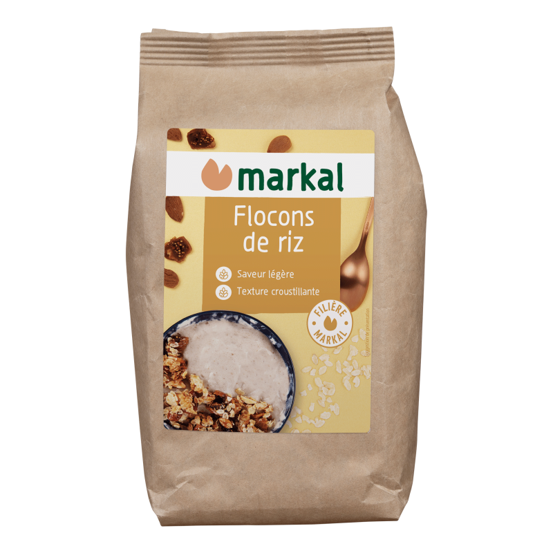 Flocons de riz 500g - Markal Markal  dans votre magasin bio en ligne Etiketbio.eu