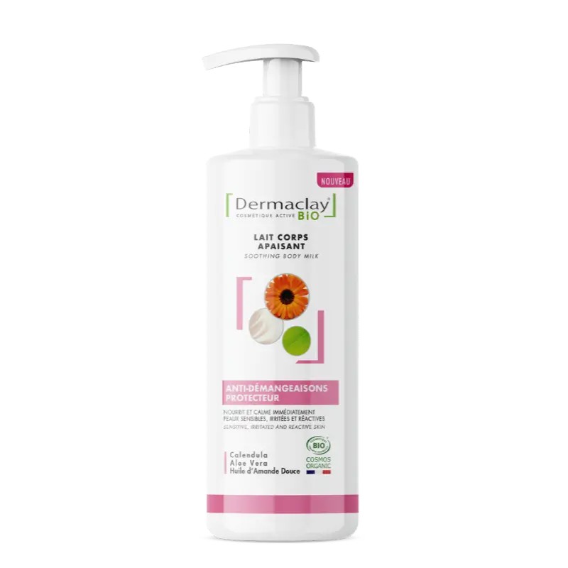 Lait apaisant peaux sensibles - DERMACLAY Dermaclay dans votre magasin bio en ligne Etiketbio.eu Lait apaisant peaux sensibles - DERMACLAY Dermaclay dans votre magasin bio en ligne Etiketbio.eu