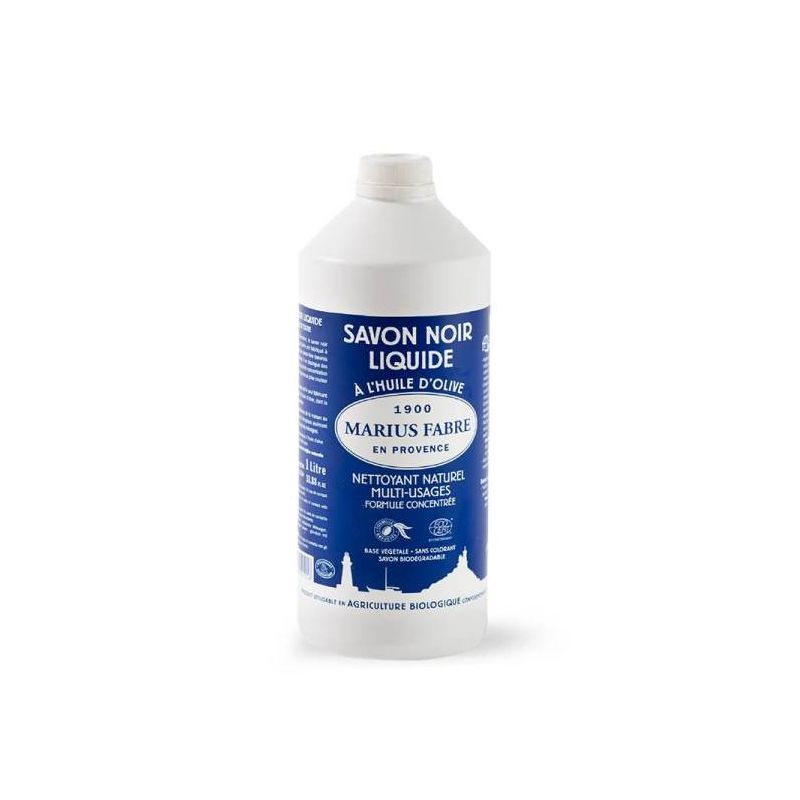 Savon noir liquide olive 1L – Marius Fabre   dans votre magasin bio en ligne Etiketbio.eu