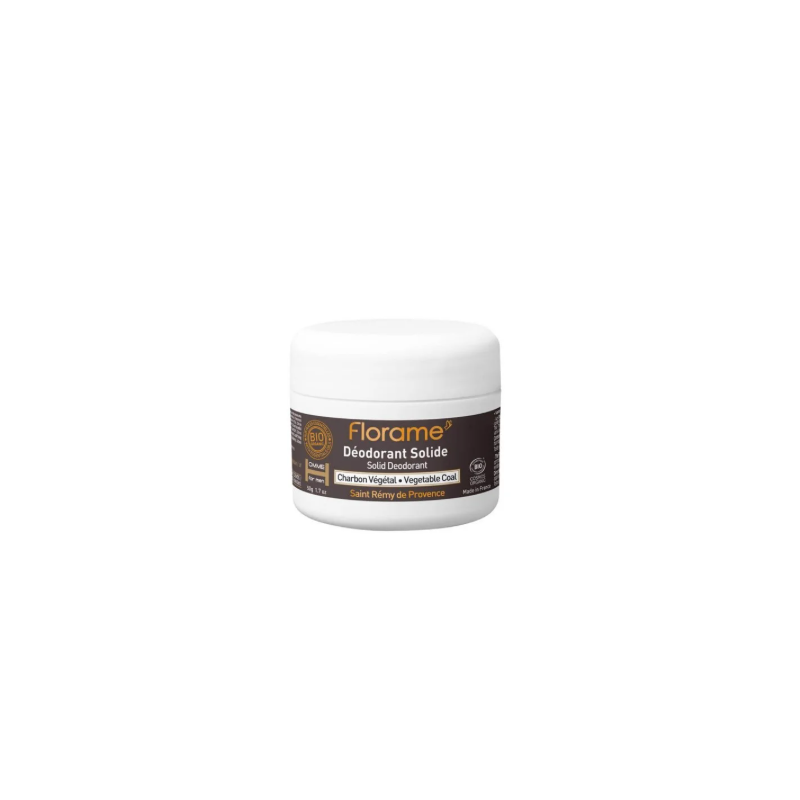 Déodorant crème homme charbon 50g – Florame Florame  dans votre magasin bio en ligne Etiketbio.eu