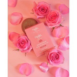 Savon d’Alep rose de Damas bio 100g – Najel Najel   dans votre magasin bio en ligne Etiketbio.eu