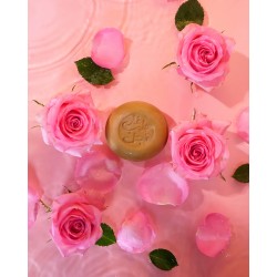 Savon d’Alep rose de Damas bio 100g – Najel Najel   dans votre magasin bio en ligne Etiketbio.eu
