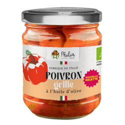 Poivrons grillés à l’huile 190 g – PHILIA PHILIA  dans votre magasin bio en ligne Etiketbio.eu
