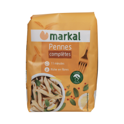 Pennes complètes 500g - Markal Markal  dans votre magasin bio en ligne Etiketbio.eu