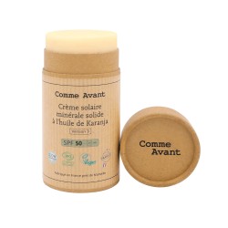 Crème solaire minérale SPF50 Comme Avant Comme Avant dans votre magasin bio en ligne Etiketbio.eu