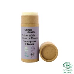 Parfum solide Vétiver Poivré & Encens Comme Avant Comme Avant dans votre magasin bio en ligne Etiketbio.eu