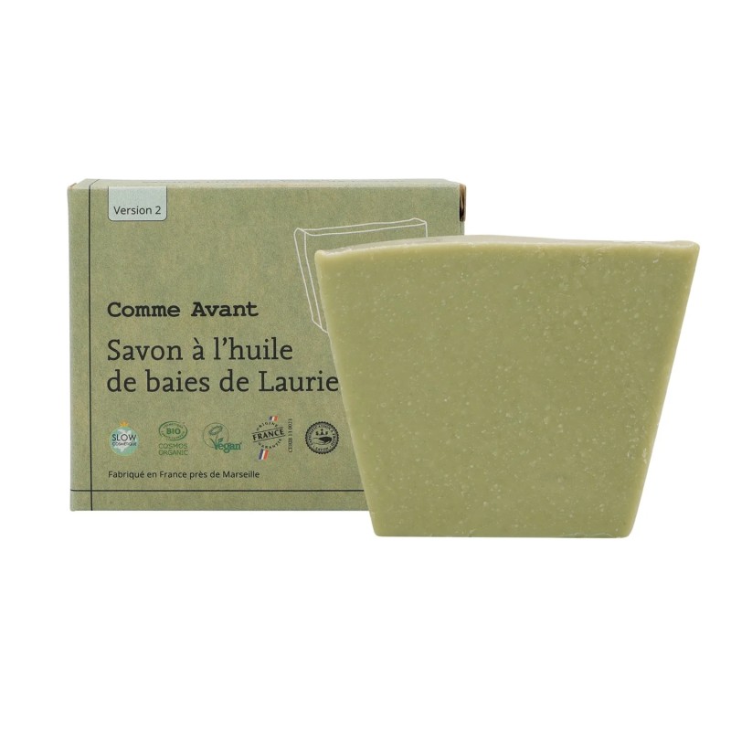 Savon huile de baies de laurier Comme Avant Comme Avant dans votre magasin bio en ligne Etiketbio.eu Savon huile de baies de laurier Comme Avant Comme Avant dans votre magasin bio en ligne Etiketbio.eu