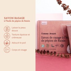 Savon de rasage pépins de raisin Comme Avant Comme Avant  dans votre magasin bio en ligne Etiketbio.eu