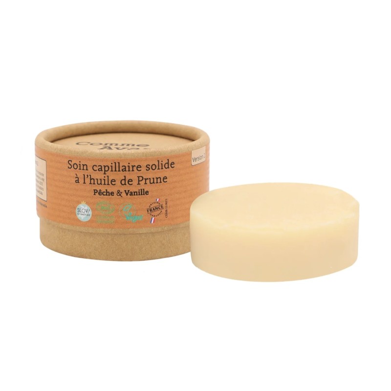Soin capillaire Prune Pêche Vanille Comme Avant Comme Avant dans votre magasin bio en ligne Etiketbio.eu Soin capillaire Prune Pêche Vanille Comme Avant Comme Avant dans votre magasin bio en ligne Etiketbio.eu