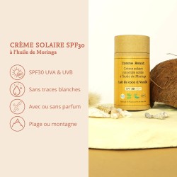Crème solaire solide SPF30 Coco Vanille Comme Avant  dans votre magasin bio en ligne Etiketbio.eu