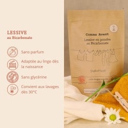 Lessive en poudre bicarbonate 1kg Comme Avant Comme avant  dans votre magasin bio en ligne Etiketbio.eu