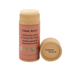 Déodorant solide menthe géranium 60g Comme Avant Comme Avant  dans votre magasin bio en ligne Etiketbio.eu