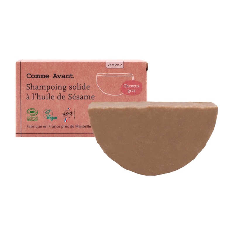 Shampoing solide sésame 70g Comme Avant Comme Avant  dans votre magasin bio en ligne Etiketbio.eu