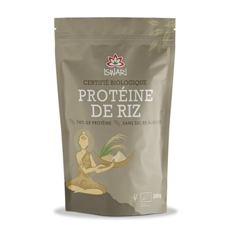 Protéine de Riz 250g Iswari Iswari  dans votre magasin bio en ligne Etiketbio.eu