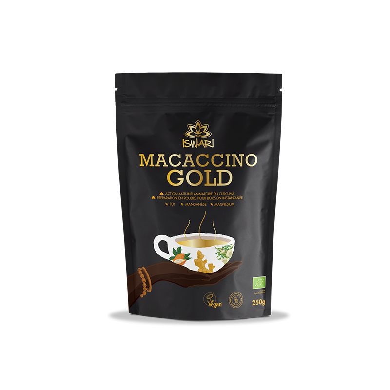 Macaccino Gold 250g Iswari Iswari  dans votre magasin bio en ligne Etiketbio.eu