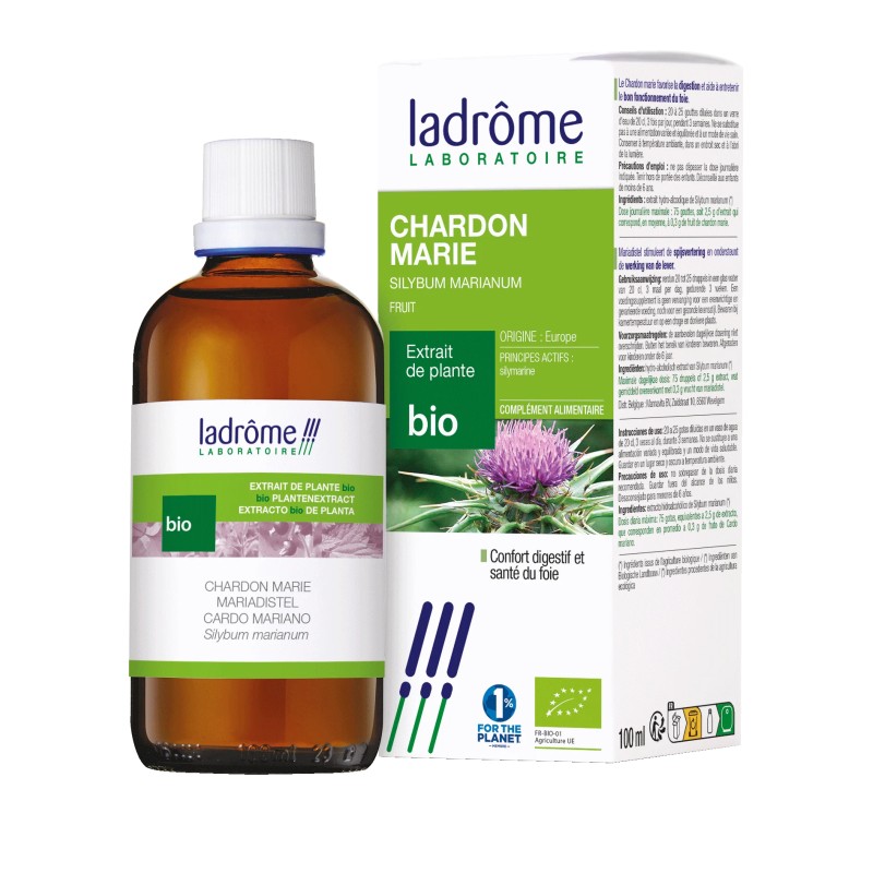 Teinture Mère Chardon-Marie 100ml Ladrôme Ladrôme  dans votre magasin bio en ligne Etiketbio.eu