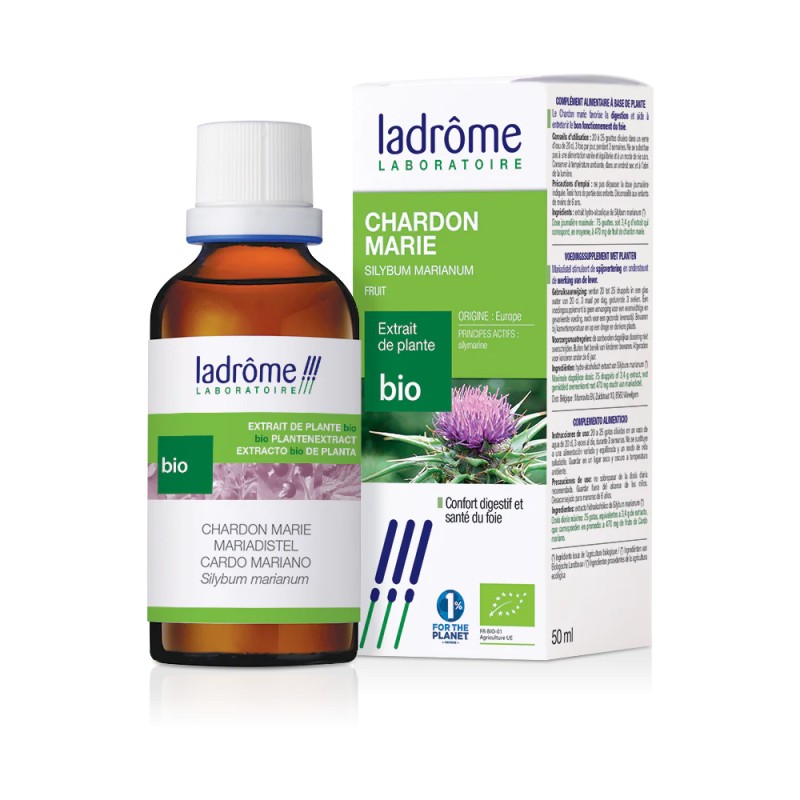 Teinture Mère Chardon-Marie 50ml Ladrôme Ladrôme  dans votre magasin bio en ligne Etiketbio.eu