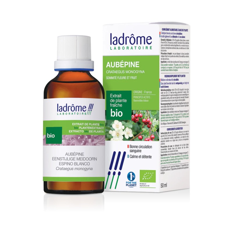 Teinture Mère Aubépine 50ml Ladrôme Ladrôme  dans votre magasin bio en ligne Etiketbio.eu
