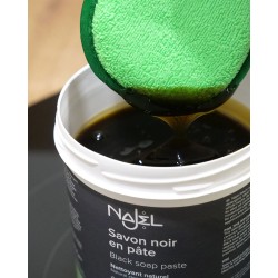 Savon noir en pate a l'huile d'olive nettoyant naturel (200g) najel Najel   dans votre magasin bio en ligne Etiketbio.eu