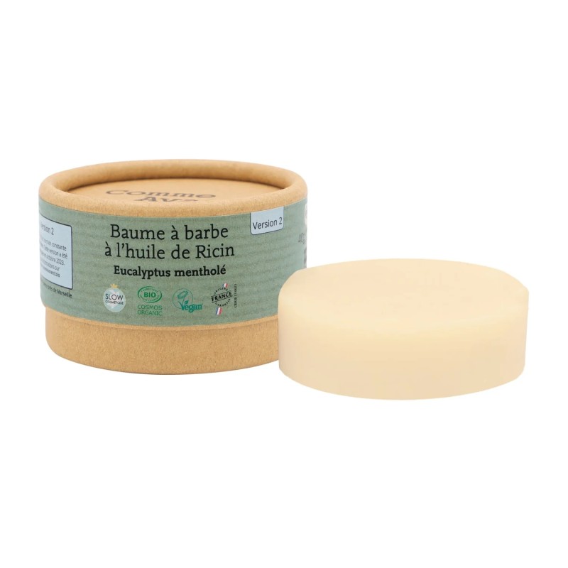 Baume à barbe ricin eucalyptus 40g Comme Avant Comme Avant  dans votre magasin bio en ligne Etiketbio.eu
