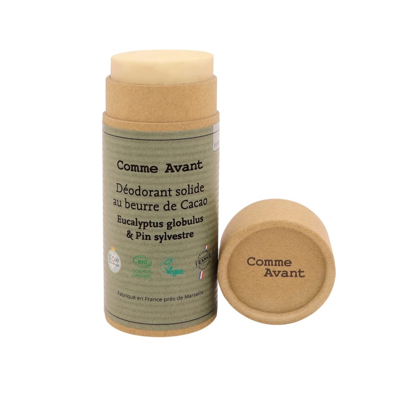 Déodorant solide Eucalyptus & Pin 60g Comme Avant Comme Avant  dans votre magasin bio en ligne Etiketbio.eu