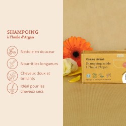 Shampoing solide argan 70g Comme Avant Comme avant  dans votre magasin bio en ligne Etiketbio.eu