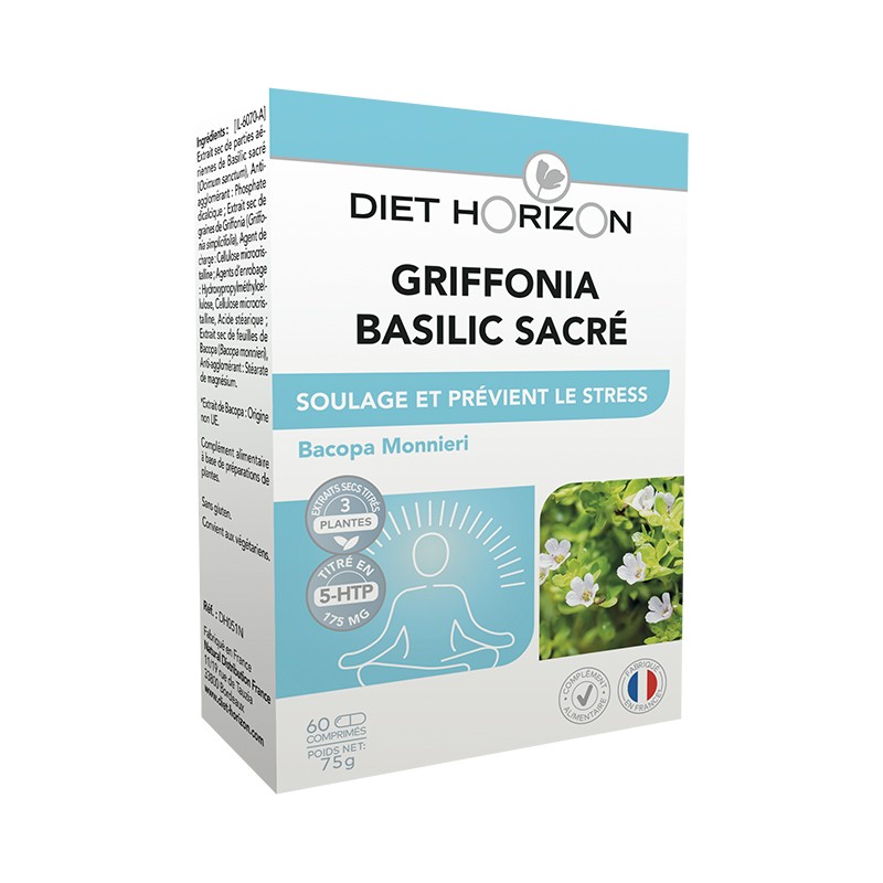 Griffonia basilic sacre 60comp Diet Horizon  dans votre magasin bio en ligne Etiketbio.eu