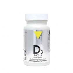 Vitamine D3 2000UI 50mcg Vitall+ Vit'all +  dans votre magasin bio en ligne Etiketbio.eu