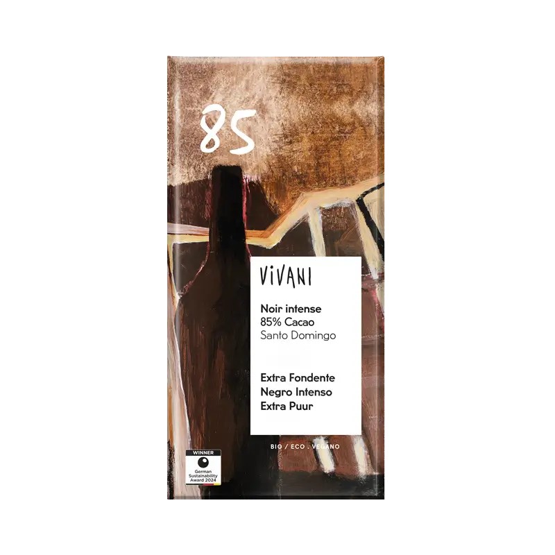 Chocolat noir 85% 80g Vivani Vivani dans votre magasin bio en ligne Etiketbio.eu Chocolat noir 85% 80g Vivani Vivani dans votre magasin bio en ligne Etiketbio.eu
