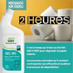 Gel WC enzymatique 750ml Arcy Vert Arcy Vert  dans votre magasin bio en ligne Etiketbio.eu