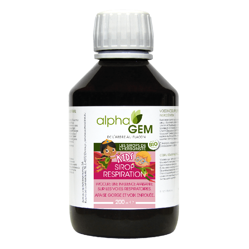 Sirop Respiration Enfants Bio 200ml – Alphagem Alphagem  dans votre magasin bio en ligne Etiketbio.eu