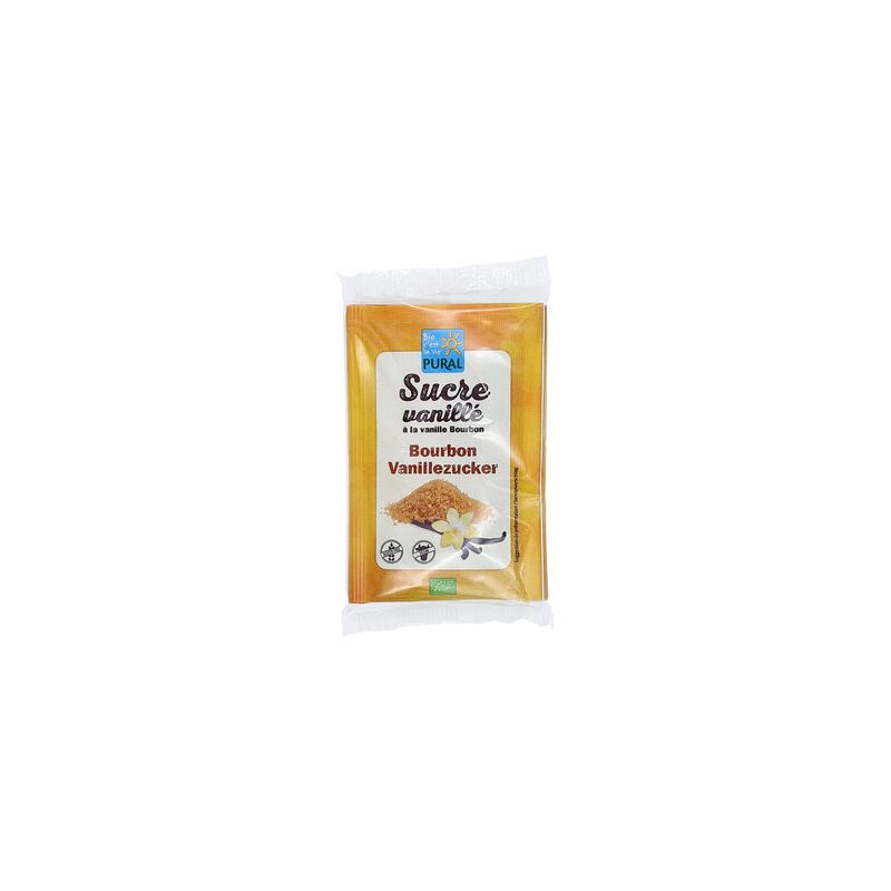 Sucre Vanille Bio Sans Gluten 5x8g – Pural Puraliment  dans votre magasin bio en ligne Etiketbio.eu