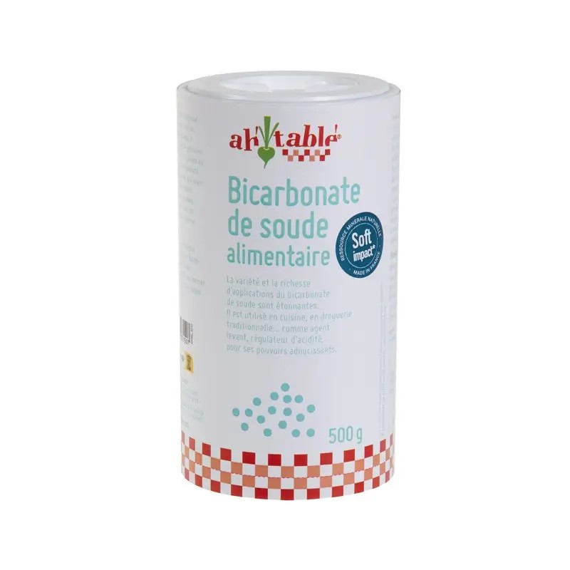 Bicarbonate de Soude Alimentaire 500g – Ah! Table! Ah!Table!  dans votre magasin bio en ligne Etiketbio.eu Bicarbonate de Soude Alimentaire 500g – Ah! Table! Ah!Table!  dans votre magasin bio en ligne Etiketbio.eu