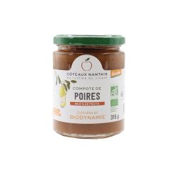 Compote Poires Demeter Bio 315g – Coteaux Nantais Coteaux Nantais dans votre magasin bio en ligne Etiketbio.eu