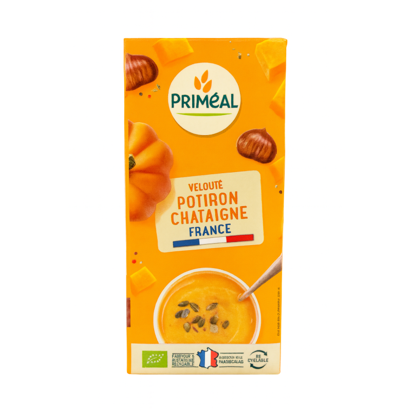 Velouté Potiron Châtaigne Bio 33cl – Priméal Priméal  dans votre magasin bio en ligne Etiketbio.eu Velouté Potiron Châtaigne Bio 33cl – Priméal Priméal  dans votre magasin bio en ligne Etiketbio.eu