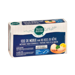 Foie de Morue Fumé MSC 120g Bonne Nature Bonne Nature  dans votre magasin bio en ligne Etiketbio.eu