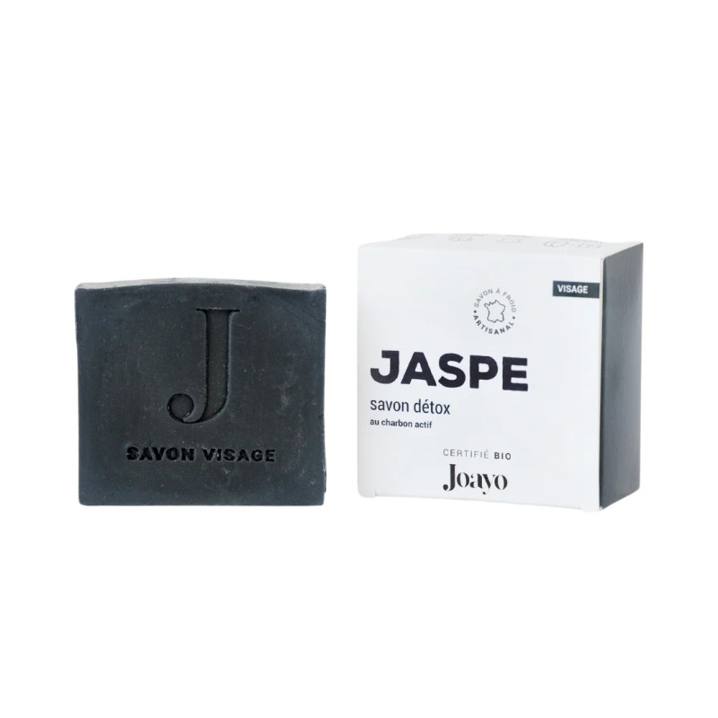 Savon Jaspe Charbon Actif 100g Joayo Joayo  dans votre magasin bio en ligne Etiketbio.eu